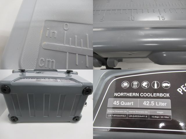 FIELDOOR(フィールドア) ノーザンクーラー 42.5L チャコールグレー