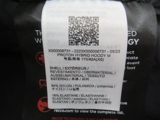 ARC'TERYX（アークテリクス）  Proton Hybrid Hoody