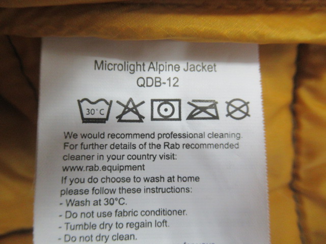 Rab（ラブ）  Microlight Alpine Jacket