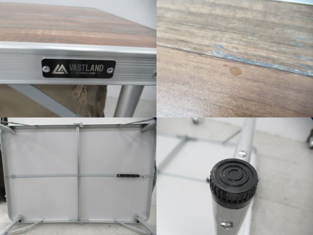 VASTLAND（ヴァストランド）  ストレージ付きアウトドアテーブル 90cm×60cm