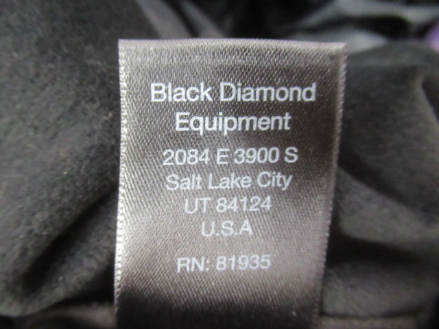Black Diamond（ブラックダイヤモンド）  スタンスビレイパーカ