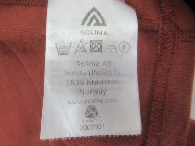 ACLIMA(アクリマ) ウォームウール グランダッド シャツ