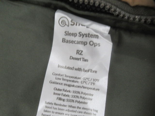 Snugpak(スナグパック) ベースキャンプ スリープシステム