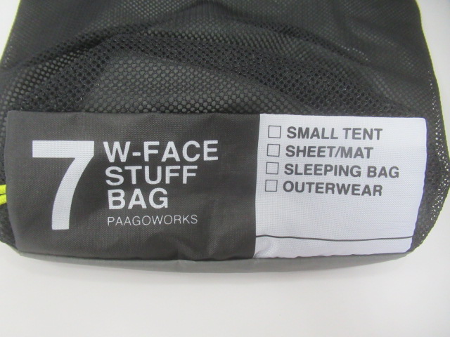 PaaGo WORKS(パーゴワークス) W-FACE STUFF BAG 7 2点セット