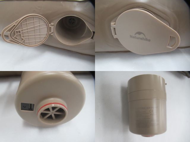 NatureHike（ネイチャーハイク）  エアーベッド 2~3人用 電動ポンプ内蔵 厚さ25cm