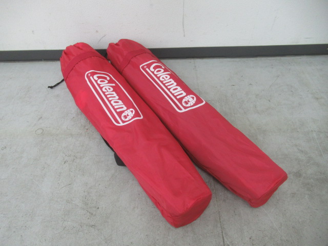 Coleman（コールマン）  カップホルダー付スリムチェア レッド 2脚セット