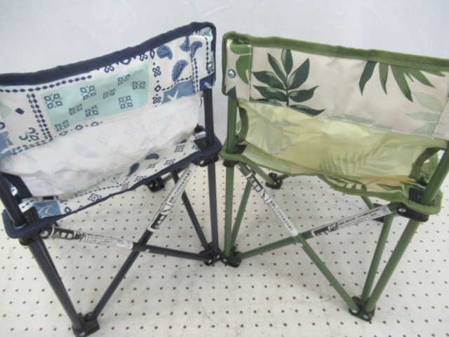 ノーブランド  コンパクト チェア 2脚セット