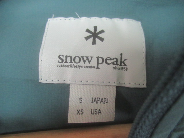 Snow Peak（スノーピーク）  レイン&ウィンド レジスタンスジャケット グリーン