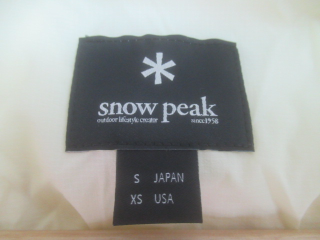 Snow Peak（スノーピーク）  レイン&ウィンド レジスタンスジャケット