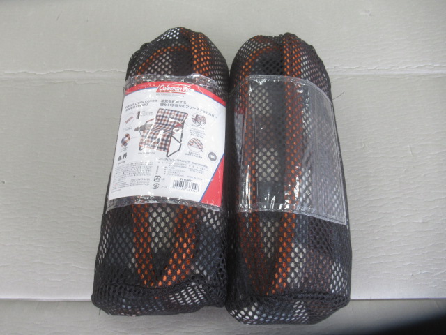 Coleman（コールマン）  フリースチェアカバー ブラウンチェック セット