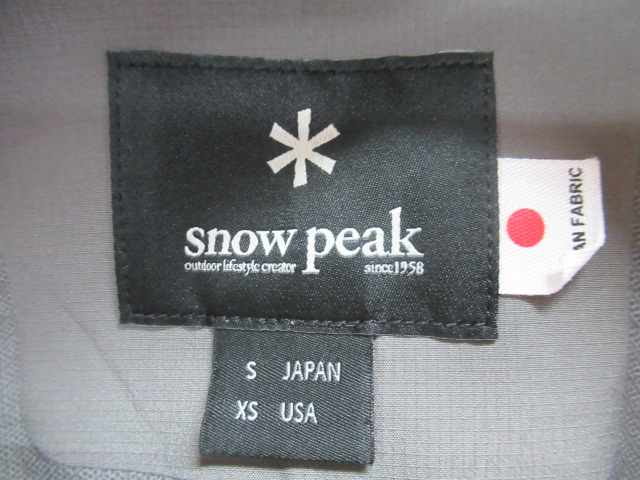 Snow Peak（スノーピーク）  2.5レイヤーフラットプルオーバー