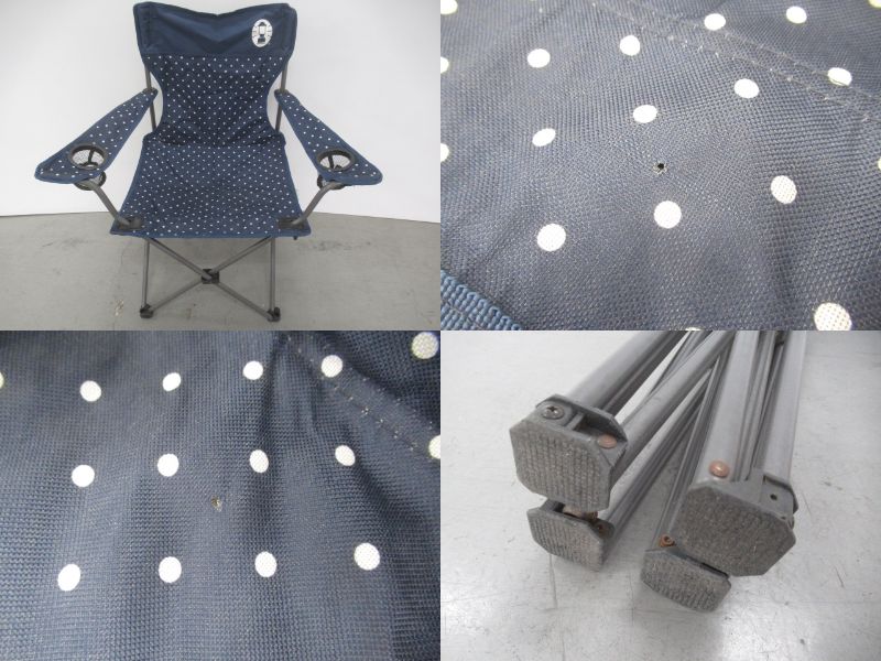 Coleman（コールマン）  リゾートチェア ネイビードット 3脚セット