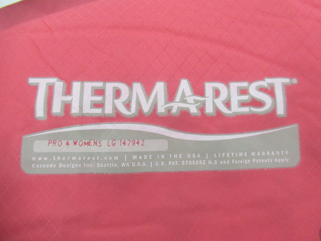 THERMAREST（サーマレスト）  PRO 4 WOMENS LG(スタッフサックセット)