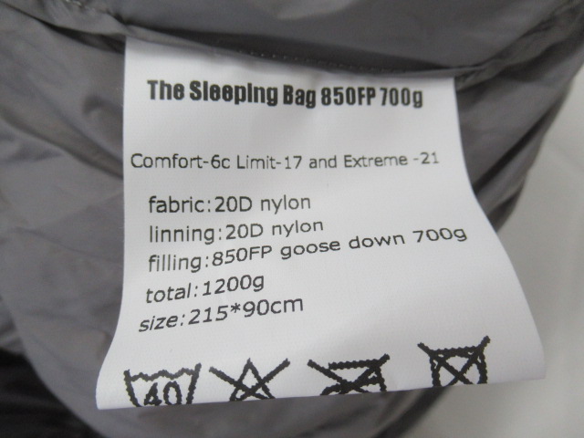 その他ブランド  ブルックリンアウトドアカンパニー スリーピングバッグ