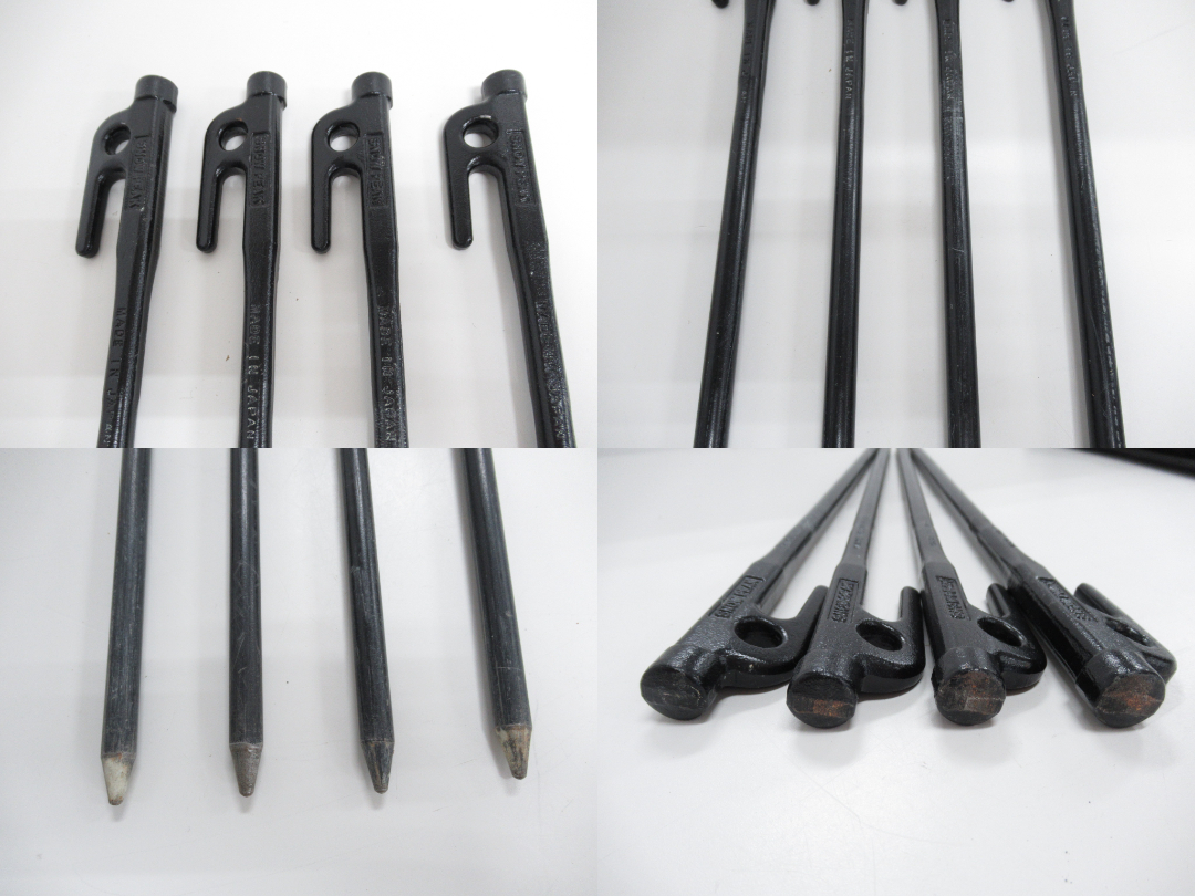 Snow Peak（スノーピーク）  ソリッドステーク40 4本 ハンマー ケースセット