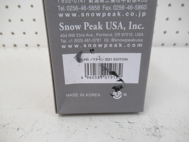 Snow Peak（スノーピーク）  ノクターン 2021年エディション