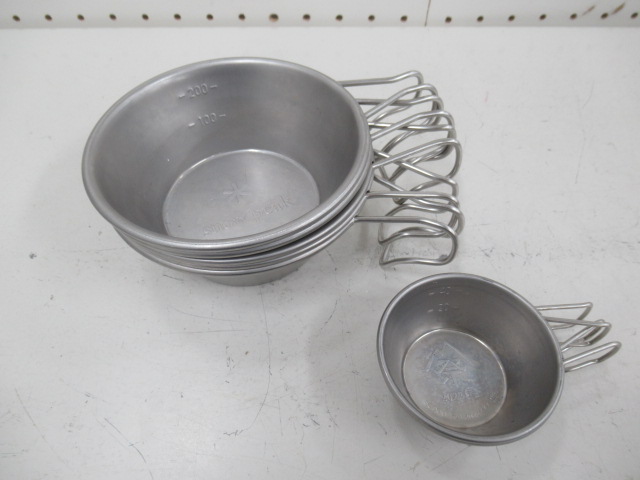 Snow Peak（スノーピーク）  チタンシェラカップ 5点 限定ミニシェラカップ 2点