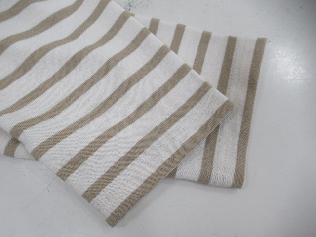 BRING（ブリング）  DRYCOTTONY バスクシャツ Ecru×Beige