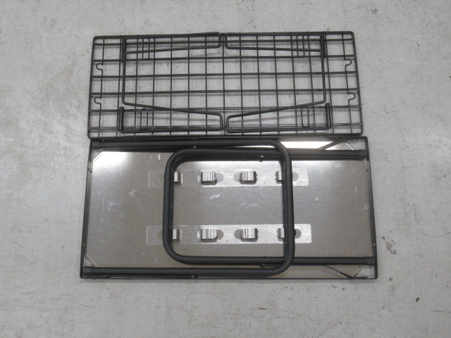 CAPTAIN STAG（キャプテンスタッグ）  2way ステンレスサイドテーブル アイアンラックセット