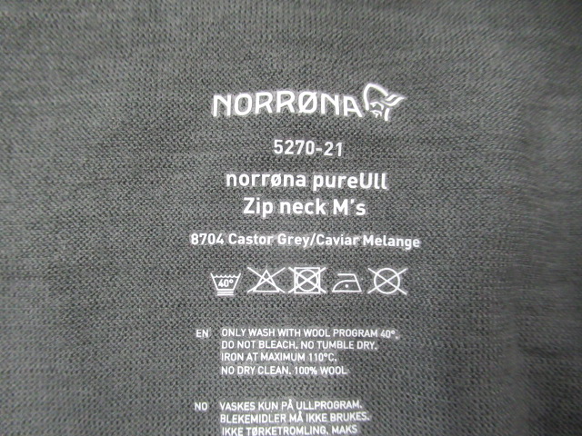 NORRONA（ノローナ）  PureUll Zip Neck メンズ