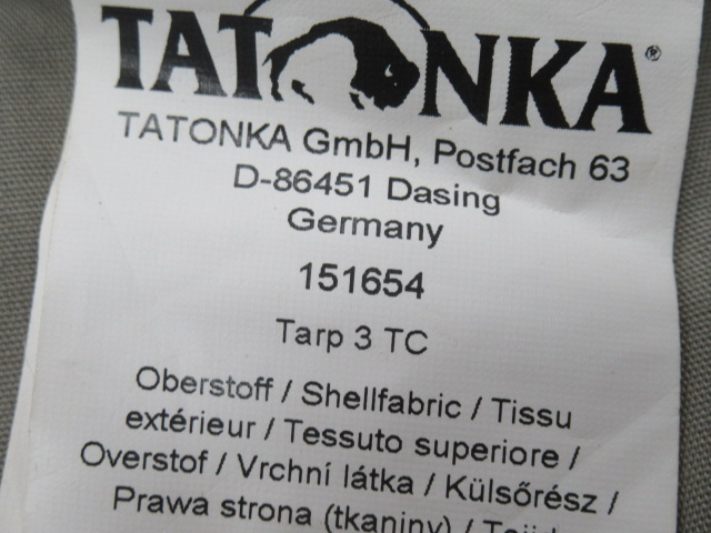 TATONKA（タトンカ）  タープ3TC
