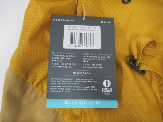 BLUE ICE（ブルーアイス）  ファイヤークレスト28L