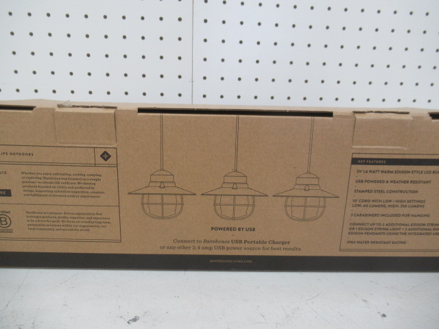 Barebones Living（ベアボーンズリビング）  エジソンストリングライトLED レッド