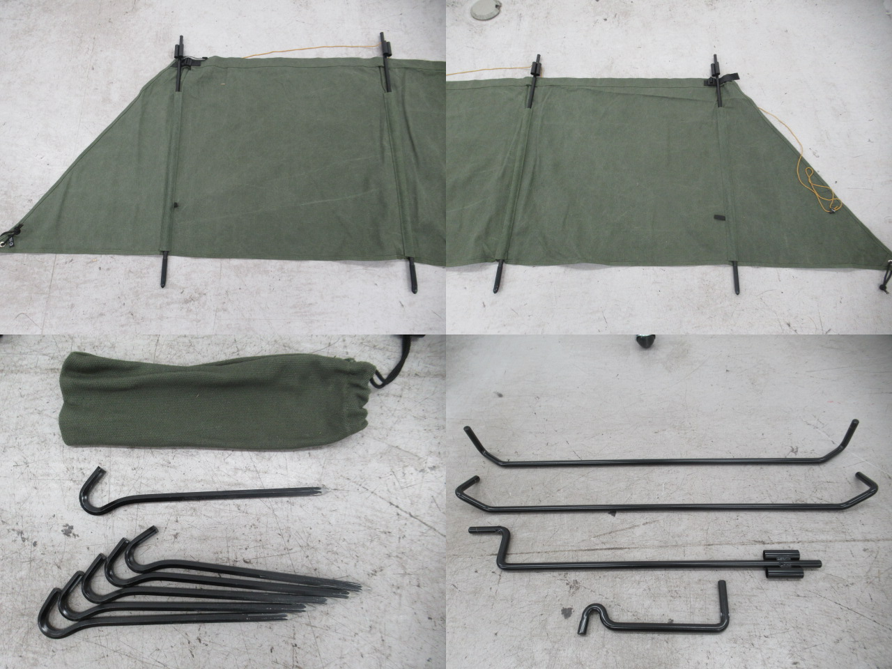 QUICKCAMP（クイックキャンプ）  焚火陣幕 焔 -homura- カーキ