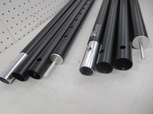 FIELDOOR(フィールドア) アルミテントポール280×2本・ケースセット