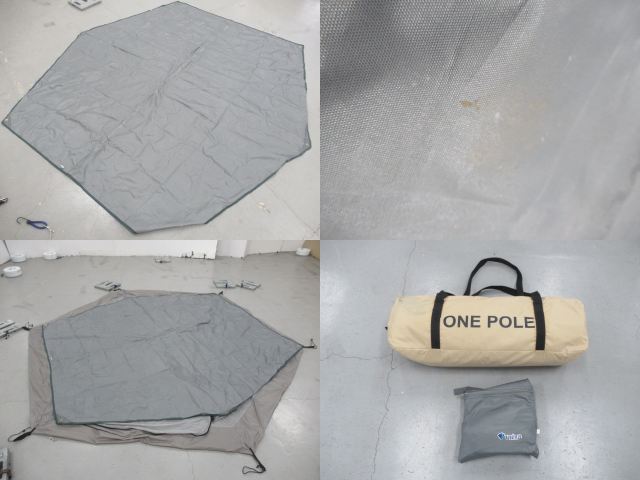 DOD（ディーオーディー）  ワンポールテントS 社外グランドシートセット