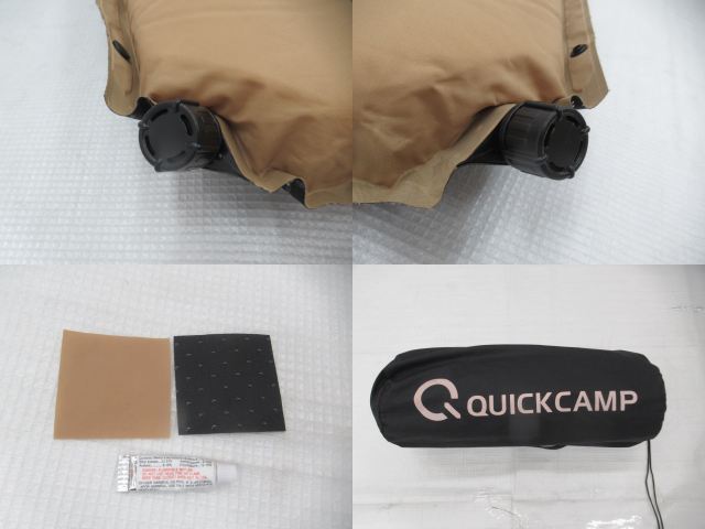 QUICKCAMP（クイックキャンプ）  インフレータブル 車中泊マット シングル 8cm サンド