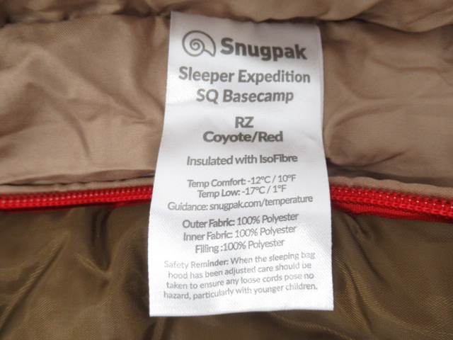 Snugpak（スナグパック）  スリーパーエクスペディション スクエア ライトジップ
