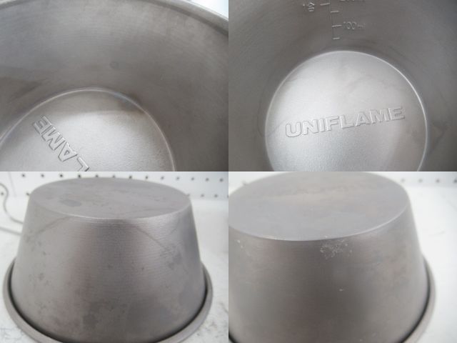 UNIFLAME（ユニフレーム）  UFシェラカップ300 チタン・420 チタン 4点セット
