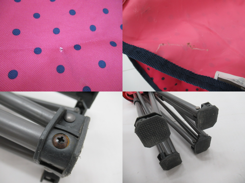 Coleman（コールマン）  リゾートチェア 2脚セット ネイビー・ピンクドット