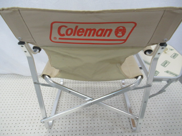 Coleman（コールマン）  ニューサイドテーブル付キャプテンチェア ベージュ