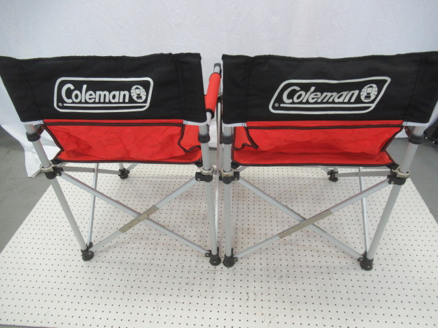 Coleman（コールマン）  スリムキャプテンチェア レッド/ブラック2脚セット