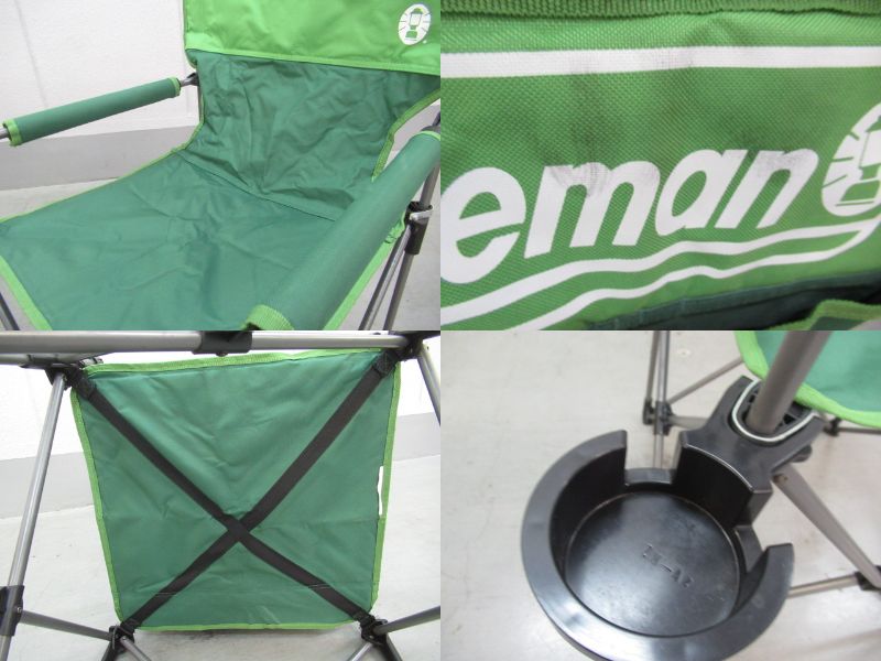 Coleman（コールマン）  カップホルダー付きスリムチェア レッド セット (1)