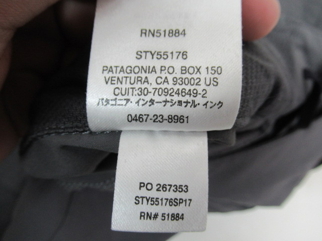 patagonia（パタゴニア）  メンズ・クアンダリー・パンツ（ショート） グレー