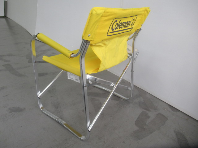 Coleman（コールマン）  サイドテーブル付キャプテンチェア イエロー 170-7634