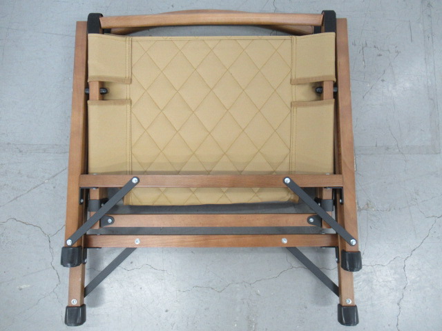 その他ブランド フォールディング ウッドチェア タン