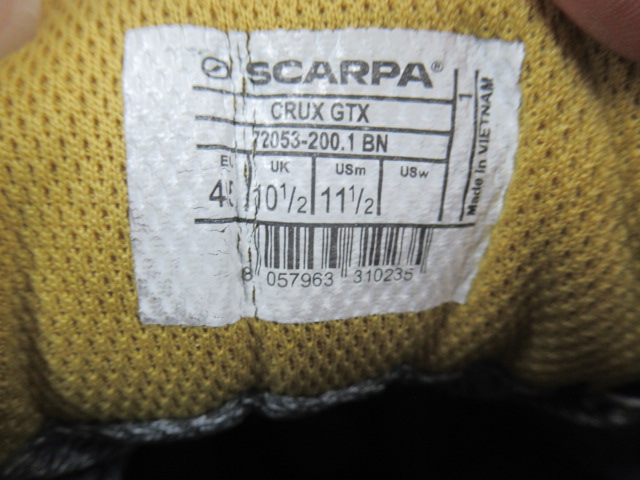 SCARPA（スカルパ）  クラックスGTX