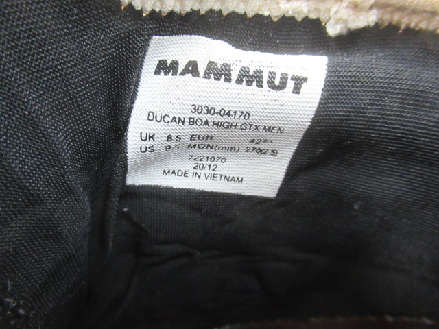MAMMUT（マムート）  Ducan BOA High GTX