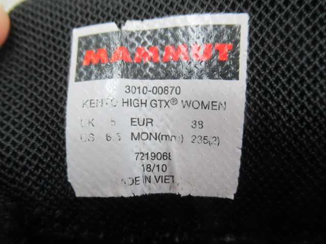 MAMMUT(マムート) ケント ハイ ゴアテックス ウィメンズ