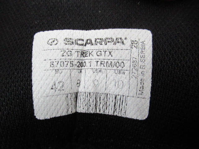 SCARPA(スカルパ) ZGトレック GTX