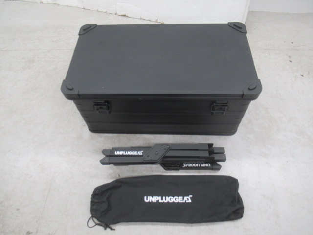 その他ブランド  アンプラグドキャンプ ブラックアルミコンテナ L スタンド