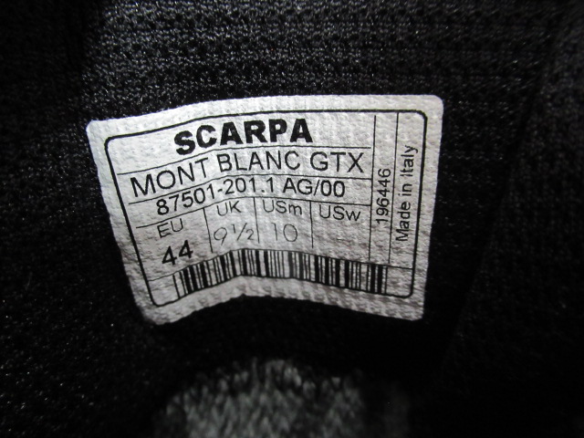 SCARPA（スカルパ）  モンブラン GTX