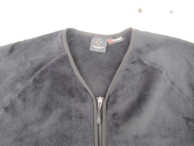 AXESQUIN（アクシーズクイン）  ポーラテックハイロフトカーディガン ブラック