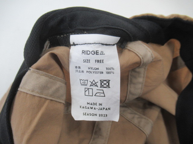 RIDGE MOUNTAIN GEAR（リッジマウンテンギア）  Basic Cap 2023