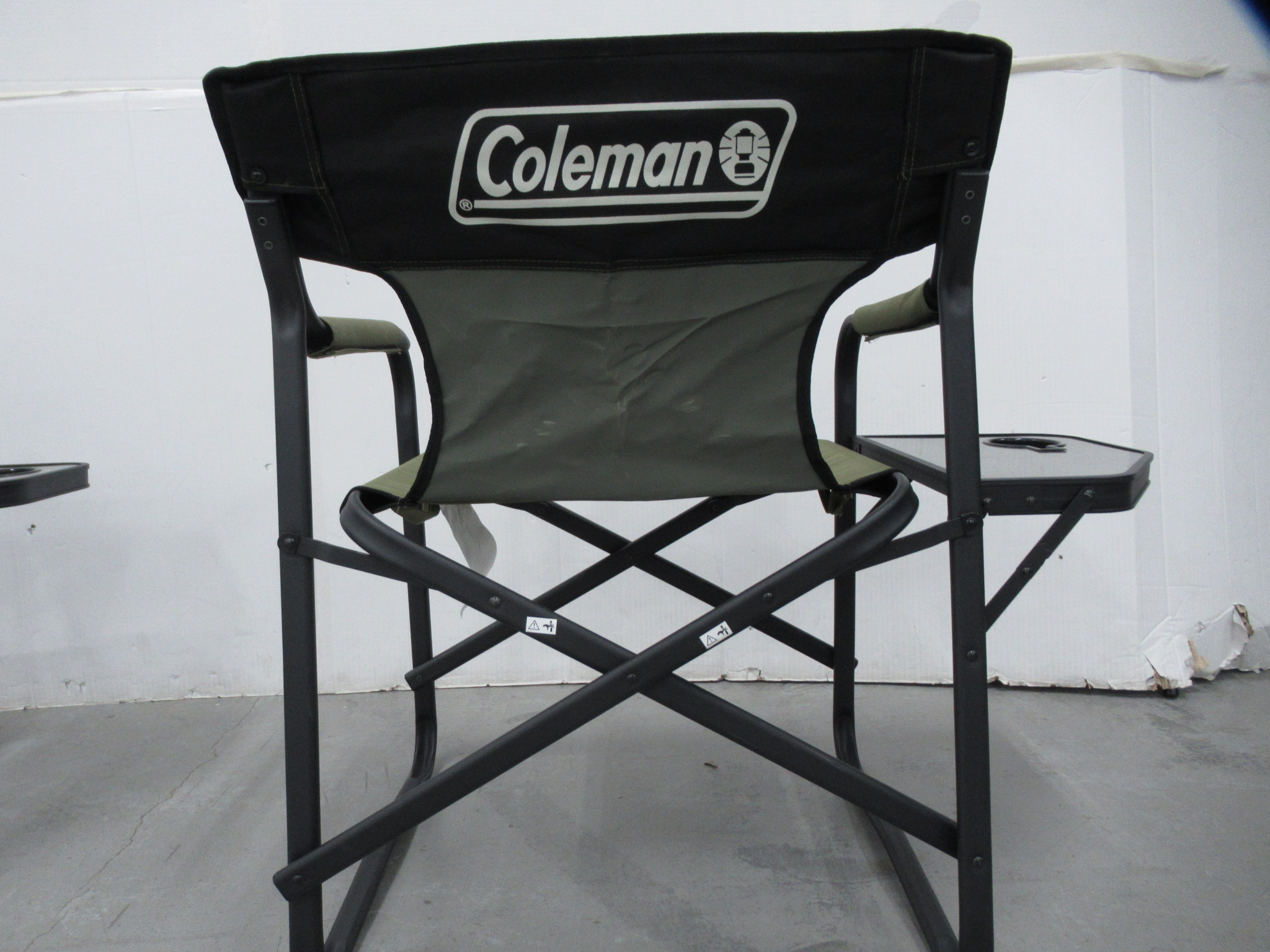 Coleman（コールマン）  サイドテーブル付デッキチェア(オリーブ) 2脚セット