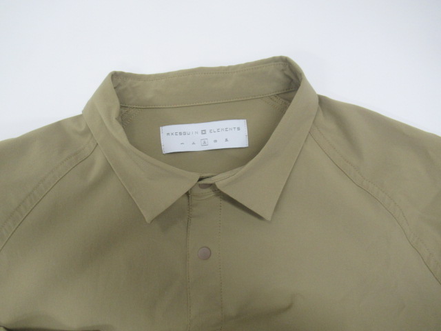 AXESQUIN（アクシーズクイン）  ソフトシェルのショートカラーシャツ